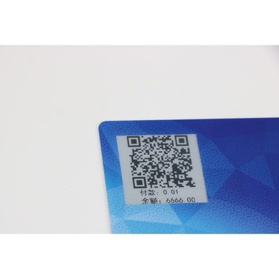 Code QR montrent l'empreinte digitale 13.56mHz sans contact de carte biométrique de Rfid payable
