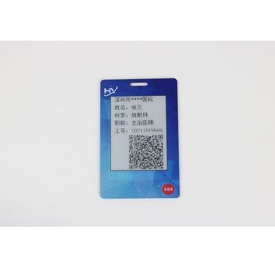 Carte biométrique électronique IP68 de paiement de l'écran OTP d'encre imperméable