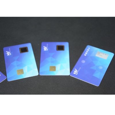 Sécurité du paiement 1.5mm d'empreinte digitale Smart Card 7816 avec l'écran électronique d'encre