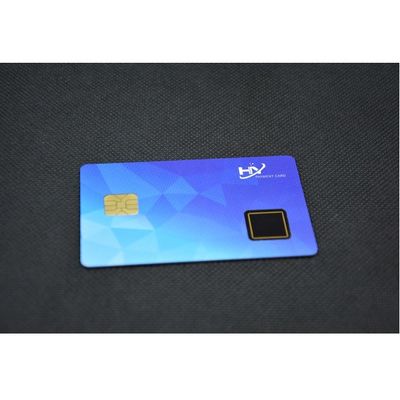 Cartes à puce de niveau supérieures d'empreinte digitale de protection carte biométrique de paiement de 1,54 pouces