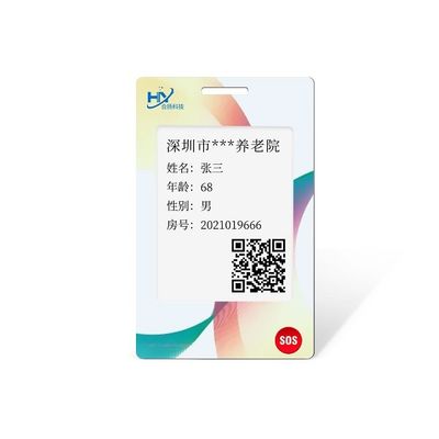 BLE IP68 GPS Bluetooth Smart Card 80mah avec l'écran SOS